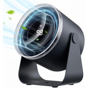 Desk Fan With Battery Operated - Matte Quiet Digital Display,100 Speeds 115° Til Desk Fan With Battery Operated - Matte Quiet Digital Display,100 Speeds 115° Til