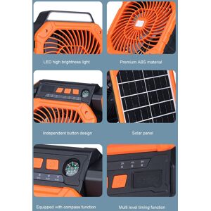 Solar Camping Fan 4 Speeds 3 Light Modes 7800mah Battery Rechargeable Fan With Solar Camping Fan 4 Speeds 3 Light Modes 7800mah Battery Rechargeable Fan With