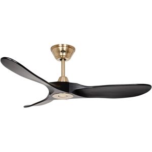 CasaFan 122cm Eco Genuino Brass & Black Ceiling Fan - Quiet Motor CasaFan 122cm Eco Genuino Brass & Black Ceiling Fan - Quiet Motor
