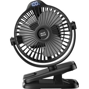 Clip On Fan, 8000mah Usb-C Rechargeable Battery Operated Fan, 5 Speeds Portable Clip On Fan, 8000mah Usb-C Rechargeable Battery Operated Fan, 5 Speeds Portable