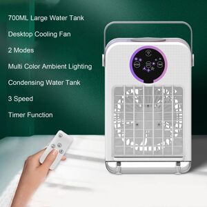 Evaporative Air Cooler 700ml Water Tank 7 Color Light Usb Low Noise Air Tool Evaporative Air Cooler 700ml Water Tank 7 Color Light Usb Low Noise Air Tool