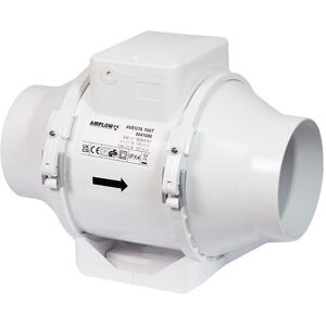 Airflow Aventa Av100t 100mm In-Line Mixed Flow Fan With Timer. Axial. 9041086 Airflow Aventa Av100t 100mm In-Line Mixed Flow Fan With Timer. Axial. 9041086