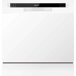 Baridi Compact Tabletop Dishwasher 8 Place Settings, 6 Programmes - White Baridi Compact Tabletop Dishwasher 8 Place Settings, 6 Programmes - White