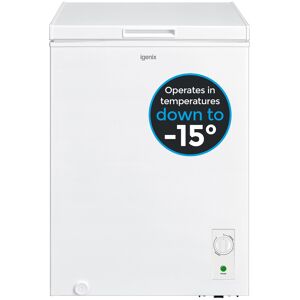 Freestanding Chest Freezer, 99 Litre, White, Igenix Ig100 Freestanding Chest Freezer, 99 Litre, White, Igenix Ig100