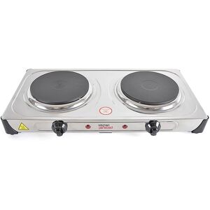 Lloytron E4203SS Brushed Steel Double Hotplate - Hotplate Lloytron E4203SS Brushed Steel Double Hotplate - Hotplate