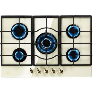 Klarstein Gas Hob 74 Cm 5 Burner Hot Plate Glass Ceramic Gas Cooker Gas Burner Hob Retro Klarstein Gas Hob 74 Cm 5 Burner Hot Plate Glass Ceramic Gas Cooker Gas Burner Hob Retro