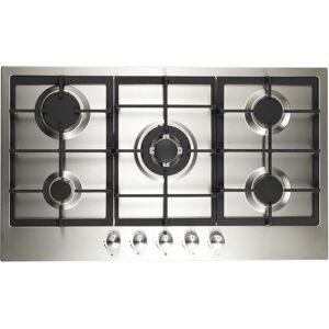 Cookology Gh906ss Gas Hob Stainless Steel - 90cm - Built-In 5 Burners - Cast Iro Cookology Gh906ss Gas Hob Stainless Steel - 90cm - Built-In 5 Burners - Cast Iro