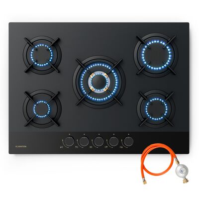 Klarstein - Goldflame Nano - 5 Brass Burners - Gas Cooktop Klarstein - Goldflame Nano - 5 Brass Burners - Gas Cooktop