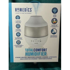 Homedics Total Comfort Large Room Ultrasonic Humidifier. 7 Colours - White Homedics Total Comfort Large Room Ultrasonic Humidifier. 7 Colours - White