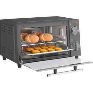 Homcom Mini Oven 9l Compact Black & Grey - Toaster Oven Homcom Mini Oven 9l Compact Black & Grey - Toaster Oven