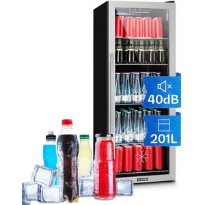 Klarstein Fridge Refrigerator Drinks Fridge Beverage Cooler Chiller 201l Glass Door Black Klarstein Fridge Refrigerator Drinks Fridge Beverage Cooler Chiller 201l Glass Door Black