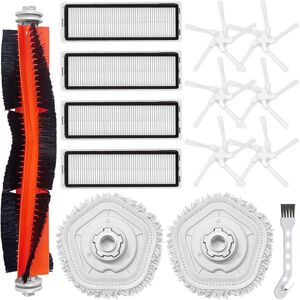 Sodial 2x(For W10/w10 Pro Robot Vacuum Cleaner Main Side Brush Hepa Mop Cloth3025 Sodial 2x(For W10/w10 Pro Robot Vacuum Cleaner Main Side Brush Hepa Mop Cloth3025