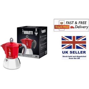 Bialetti Moka Induction 6 Cup Espresso Maker Red - Free Royal Mail Bialetti Moka Induction 6 Cup Espresso Maker Red - Free Royal Mail
