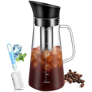 Sodial 3x(Iced Coffee Maker Machine Glass And Airtight Lid Coffee Pot 1.2l Z3m6)7860 Sodial 3x(Iced Coffee Maker Machine Glass And Airtight Lid Coffee Pot 1.2l Z3m6)7860