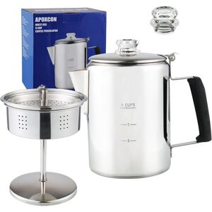Apoxcon Stainless Steel Coffee Percolator Stove Top Coffee Maker With Heat Resistant To Apoxcon Stainless Steel Coffee Percolator Stove Top Coffee Maker With Heat Resistant To