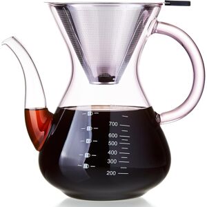 Mesney Pour Over Coffee Maker, 800ml Heat-Resistant Borosilicate Glass, Coffee Mesney Pour Over Coffee Maker, 800ml Heat-Resistant Borosilicate Glass, Coffee