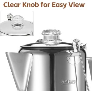 1-1.2l Outdoor 9 Cup Stainless Steel Percolator Coffee Pot Coffee Maker yxqz 1-1.2l Outdoor 9 Cup Stainless Steel Percolator Coffee Pot Coffee Maker yxqz