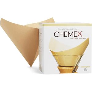 chemex Chemex Bonded Unbleached Pre-Folded Square Coffee Filters, 100 Count chemex Chemex Bonded Unbleached Pre-Folded Square Coffee Filters, 100 Count