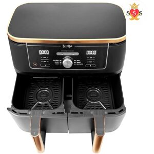 Ninja Foodi Max Dual Zone Air Fryer, Amazon Exclusive, Tongs, 2 Drawers, 9.5l, 6 Ninja Foodi Max Dual Zone Air Fryer, Amazon Exclusive, Tongs, 2 Drawers, 9.5l, 6