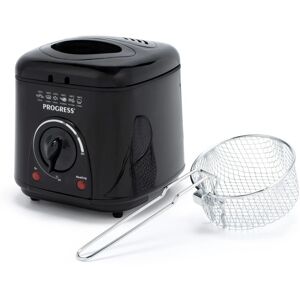Progress 1L Compact Deep Fat Fryer - Capacity 1L - Adjustable Temperature Control - Removable Basket - Deep Fryer Progress 1L Compact Deep Fat Fryer - Capacity 1L - Adjustable Temperature Control - Removable Basket - Deep Fryer