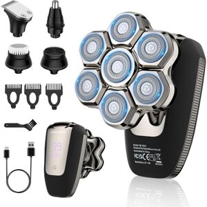 Barberboss 7d Bald Head Shaver For Men, Magnetic Rotary Shaver, Facial Groomer Barberboss 7d Bald Head Shaver For Men, Magnetic Rotary Shaver, Facial Groomer