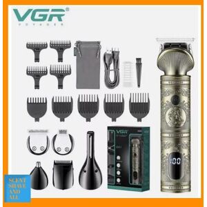 Vgr Hair + Beard Trimmer Kit 6 In 1 Professional Hair Clipper Set T-Blade V-106 Vgr Hair + Beard Trimmer Kit 6 In 1 Professional Hair Clipper Set T-Blade V-106