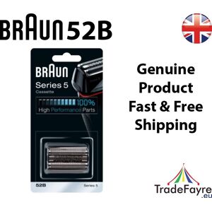 52b Series 5 Cassette High Performance Part For Braun Shavers - Black 52b Series 5 Cassette High Performance Part For Braun Shavers - Black
