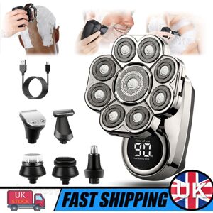 Men'S Bald Head Shaver 9d 6-In-1 Cordless Electric Nose Hair Trimmer Razor Men'S Bald Head Shaver 9d 6-In-1 Cordless Electric Nose Hair Trimmer Razor