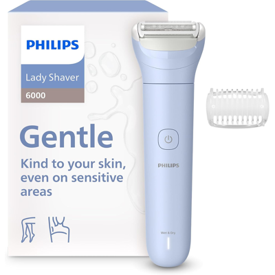 Philips Lady Shaver Series 6000 - Cordless, Wet & Dry Electric Shaver, 3-Blade S Philips Lady Shaver Series 6000 - Cordless, Wet & Dry Electric Shaver, 3-Blade S