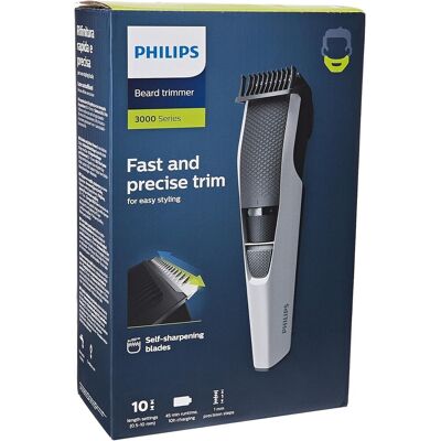Philips Series 3000 Beard & Stubble Trimmer - White Philips Series 3000 Beard & Stubble Trimmer - White