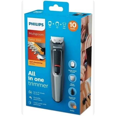 Philips Mg3747/33 10-In-One, Face, Hair , Body Cordless Hair Trimmer - Black Philips Mg3747/33 10-In-One, Face, Hair , Body Cordless Hair Trimmer - Black