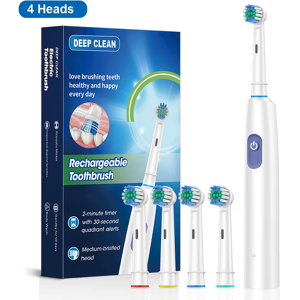 Does Not Apply Electric Rotary Rechargeable Toothbrush For Adults With 8 Soft Brush Heads Does Not Apply Electric Rotary Rechargeable Toothbrush For Adults With 8 Soft Brush Heads