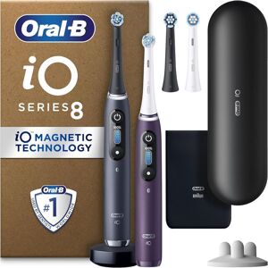 Oral B Oral-B Io8 2x Electric Toothbrushes With 4 Heads, 1 Travel Case & 6 Modes New Oral B Oral-B Io8 2x Electric Toothbrushes With 4 Heads, 1 Travel Case & 6 Modes New