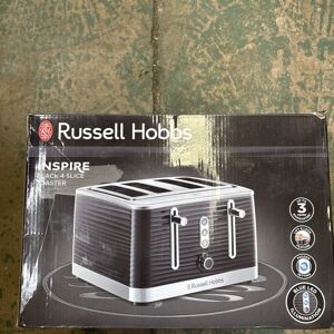Russell Hobbs 24381 Inspire Gloss Plastic Four Slice Toaster, Black (Minor Used) Russell Hobbs 24381 Inspire Gloss Plastic Four Slice Toaster, Black (Minor Used)