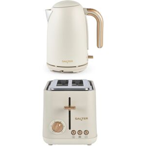 Salter Pebble Kettle & 2 Slice Toaster Set 1.7l Rapid Boil 6 Levels 3kw Stone Salter Pebble Kettle & 2 Slice Toaster Set 1.7l Rapid Boil 6 Levels 3kw Stone
