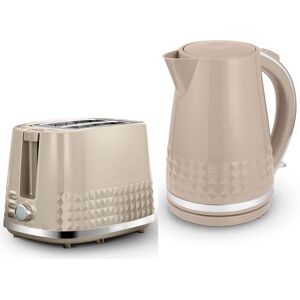 Tower Solitaire Latte 2 Slice Toaster & 1.5l 3kw Kettle Set T10075/t20082msh Tower Solitaire Latte 2 Slice Toaster & 1.5l 3kw Kettle Set T10075/t20082msh