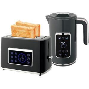 Homcom 1.7l 3000w Rapid Boil Kettle And 2 Slice Toaster Set Crumb Tray Grey Homcom 1.7l 3000w Rapid Boil Kettle And 2 Slice Toaster Set Crumb Tray Grey