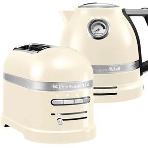 KitchenAid Artisan Almond Cream 2 Slot Toaster And Kettle Set KitchenAid Artisan Almond Cream 2 Slot Toaster And Kettle Set