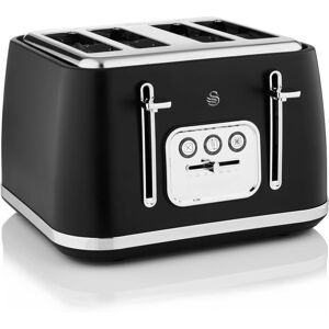 Swan Serenity St19024blk 4 Slice Toaster With Matt Finish, 6 Browning Levels, Te Swan Serenity St19024blk 4 Slice Toaster With Matt Finish, 6 Browning Levels, Te