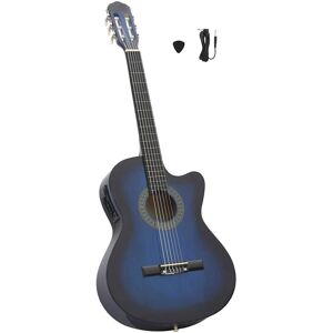 Vidaxl Western Classical Cutaway Guitar With Equalizer 6 Strings Blue Vidaxl Western Classical Cutaway Guitar With Equalizer 6 Strings Blue