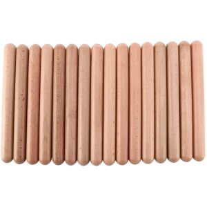 2x(8 Pairs Classical Wood Claves Musical Percussion Instrument Natural4863 2x(8 Pairs Classical Wood Claves Musical Percussion Instrument Natural4863