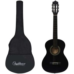 Vidaxl Classical Guitar For Beginner And Kid With Bag Black 1/2 34\ Vidaxl Classical Guitar For Beginner And Kid With Bag Black 1/2 34\