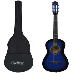 Vidaxl Classical Guitar For Beginner And Kid With Bag Blue 1/2 34\ Vidaxl Classical Guitar For Beginner And Kid With Bag Blue 1/2 34\