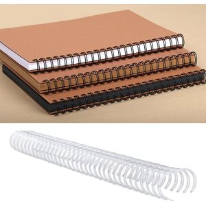 Silver 50 Packs Double Loop Wire Binding Spines A4 Paper Size 180 Sheets Cap Sg Silver 50 Packs Double Loop Wire Binding Spines A4 Paper Size 180 Sheets Cap Sg