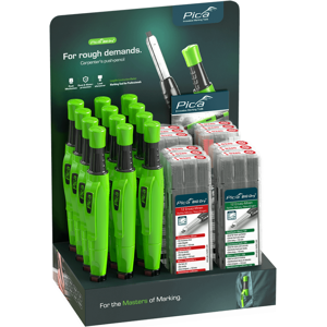 Pica Big Dry Construction Marker Pencil Display With 12 Markers & 12 Refills Pica Big Dry Construction Marker Pencil Display With 12 Markers & 12 Refills