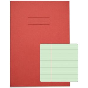 Rhino A4 Special Exercise Book 48 Page Ruled F8m Red With Tinted Green Paper Pac Rhino A4 Special Exercise Book 48 Page Ruled F8m Red With Tinted Green Paper Pac