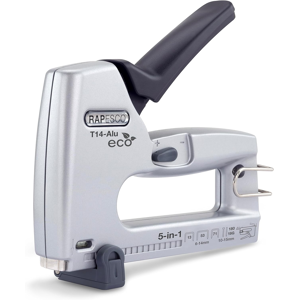 Rapesco 1766 Eco T14-Alu 5-In-1 Staple/nail Tacker, Uses Type 13, 53 And 71 Staples, Typ Rapesco 1766 Eco T14-Alu 5-In-1 Staple/nail Tacker, Uses Type 13, 53 And 71 Staples, Typ
