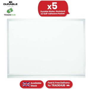 Durable Document Wallet 5 Pcs Plastic Wallets A3 Self-Adhesive Pocket Folder For Notes Durable Document Wallet 5 Pcs Plastic Wallets A3 Self-Adhesive Pocket Folder For Notes