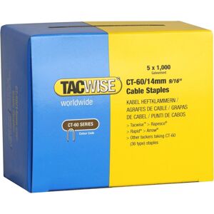 Tacwise Ct-60/14mm Cable Tacker Staples (Box 5000) Tacwise Ct-60/14mm Cable Tacker Staples (Box 5000)
