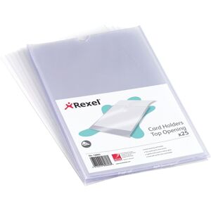 acco Rexel Nyrex Card Holders A5 Clear (25 Pack) acco Rexel Nyrex Card Holders A5 Clear (25 Pack)